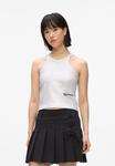 Топ Karl Lagerfeld Jeans Top, Silver/Silver-Coloured - фото