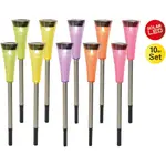 Солнечный светильник LED näve Multi 10 шт. солнечных Näve, красный/желтый/оранжевый/зеленый/фиолетовый - фото