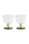 Набор стаканов-лепестков 200 мл, 2 шт. &K Amsterdam, зеленый - фото