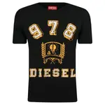 Футболка стандартного кроя Diesel, черный - фото