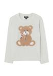 Джемпер OVS REGULAR FIT WITH BEAR MOTIF AND SEQUINS, Soft White/White - фото