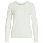 Свитер Vila Ril Long Sleeve O Neck, белый - фото 3