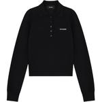 WE11DONE Рубашка-поло 2025 Spring Polo Shirt Women's Black - фото 4