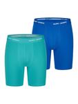 Боксеры Happy Shorts, Turquoise/Royal Blue - фото