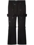 Брюки карго с пряжками OFF-WHITE, черный - фото