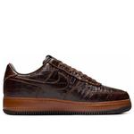 Кроссовки Nike Air Force 1 Croc Skin 'Fauna Brown' - фото 6