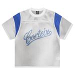 Джерси Corteiz Open Mesh Panel Jersey, White/Blue - фото