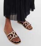 Кожаные сандалии kate Tod'S, мультиколор - фото 4