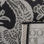 Ковер SAFAVIEH, 61 x 110 см,  моющийся коллекция Outdoor Courtyard - , Black & Sand, без ворса и легкая уборка, идеально для патио, входной двери, прихожей, придверный ковер (CY3305-3908) - фото 4