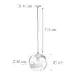 Подвесной светильник Relaxdays Kugel, белый - фото 9