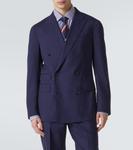 Тропический шерстяной блейзер Dunhill, Spring Navy - фото 3