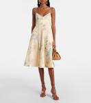 Освежающее льняное платье миди Zimmermann, Lemon Hydrangea - фото 2