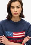 Джемпер Superdry & Co AMERICANA CREW, Eclipse Navy/Blue - фото 3