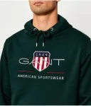 Толстовка Regular fit Gant, зеленый - фото 4