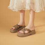 DAPHNE Слипоны Slide для женщин Apricot Khaki - фото 6