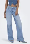 Mit weitem wide leg Only, Light Blue Denim - фото