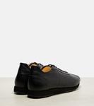 Кроссовки из искусственной кожи с эффектом слюды The Row, черный - фото 2