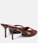 Лидия замшевые мюли Paris Texas, Mogano - фото 2