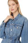 Куртка Madewell Denim Belted Oversized Trucker Jacket in Reston Wash, Reston Wash - фото 3