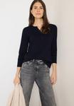 Топ Cecil Long sleeved top, Blau/Dark Blue - фото