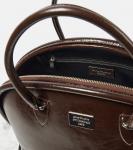 Кожаная сумка-тоут Bowlina Acne Studios, Chocolate Brown - фото 3