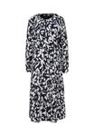 Дневное платье FLIESSENDES MIT ALL-OVER-PRINT comma, черный - фото 3