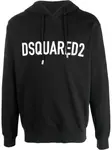 Худи с логотипом DSQUARED2, черный - фото