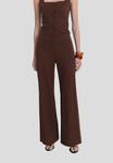 Брюки FLOWY Mango, коричневый - фото