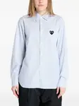 Рубашка Black Heart Striped Comme Des Garçons Play, синий - фото 4