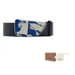 Burberry Щит Экд кожаный ремень, Blue - фото