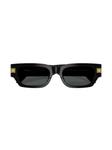 Versace Eyewear солнцезащитные очки в прямоугольной оправе, черный - фото 5