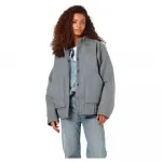 Куртка Noisy May Halston bomber, серый - фото