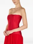 Макси-платье с корсетной шнуровкой Araftu, красный - фото 5