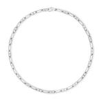 Элегантное ожерелье с монограммой Louis Vuitton, серебряный - фото