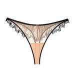 Finsbury Сексуальное стринги в бежево-черном цвете Ajour - фото 3