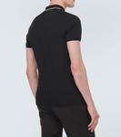 Рубашка-поло из смесового хлопка Zegna, черный - фото 4