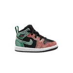 Кроссовки Air Jordan 1 Mid SE TD, черный - фото