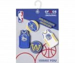 Джиббитсы NBA Golden State Warriors 5 Pack Crocs - фото 4