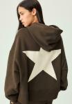 Худи Stradivarius Hoodie, Dark Brown - фото 4