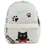Nike Тканевый рюкзак обычный женский серый белый, Cute Kitten - фото