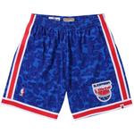 Шорты BAPE x Mitchell & Ness New Jersey Nets Shorts, синий - фото