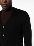 Шерстяной кардиган с V-образным вырезом Ballantyne, черный - фото 5