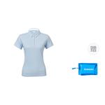 Футболка поло мужская ледяная голубая Kawasaki, женская ледяная голубая - фото 8