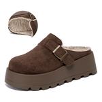 Закрытые тапочки для женщин La Chapelle, хаки - фото 9