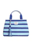 Сумка-тоут в полоску Dolce & Gabbana Kids, синий - фото