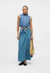 Nmhelsa tie top Noisy May, Light Blue Denim - фото 2