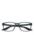Prada Linea Rossa rectangle-frame очки, синий - фото 3