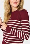 Джемпер MILA STRIPED Saint Tropez, бордовый - фото 4