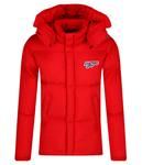 Куртка детская Diesel утепленная с капюшоном, красный - фото