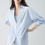 ELLE Рубашка Women's Blue Lapel Moderate - фото 4
